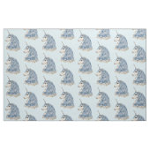 Einhorn-Blau-Haar Stoff (Fat Quarter (45,7 x 55,9 cm))