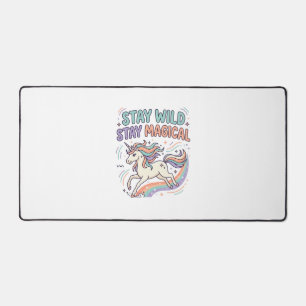 Einhorn Bleib Wild Bleib Magisch Trend Produkt Gra Schreibtischunterlage