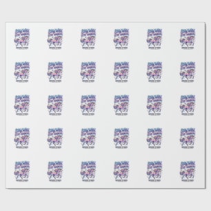 Einhorn Bleib Wild Bleib Magisch Werbe Typografie Geschenkpapier
