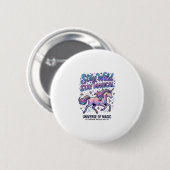 Einhorn Bleib Wild Bleib Magisch Werbegrafiken Button (Vorne & Hinten)