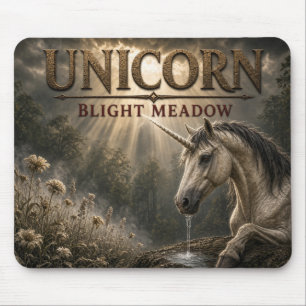 Einhorn-Blight-Meadow-Dunkler-Realismus Mousepad