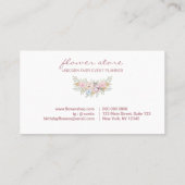 Einhorn-Blume-Magie Visitenkarte (Rückseite)