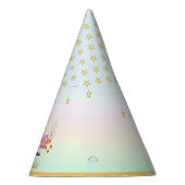 Einhorn, Blume, Sterne & Goldfetti Partyhütchen (Rechts)