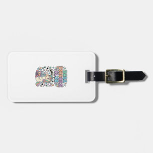 Einhorn Boba Einhorn Club Kawaii Schriftzug Design Gepäckanhänger