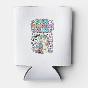 Einhorn Boba Einhorn Club Kawaii Typografie Design Dosenkühler