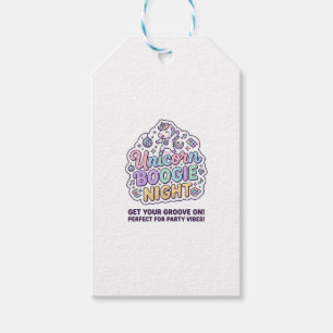 Einhorn Boogie Nacht Fette Typografie Grafik T-Shi Geschenkanhänger