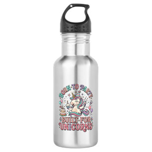 Einhorn Born to Party Gebaut für Einhörner Retro-S Edelstahlflasche