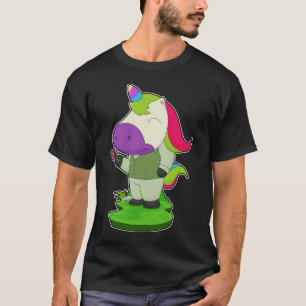 Einhorn Bräutigam Blumen Hochzeit T-Shirt