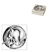 Einhorn-Briefmarke Gummistempel (Stempel)