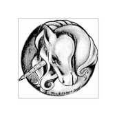 Einhorn-Briefmarke Gummistempel (Prägung)