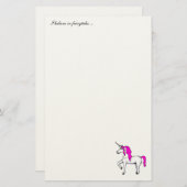 "Einhorn" Briefpapier (Vorne/Hinten)