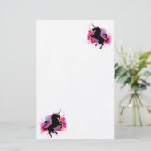 Einhorn Briefpapier (Stehend Vorderseite)