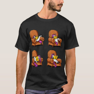 Einhorn Buchleseposen T-Shirt