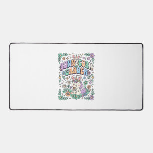 Einhorn Bunnycorn Garten Kawaii Typografie Design_ Schreibtischunterlage