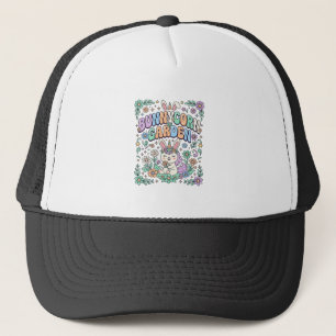 Einhorn Bunnycorn Garten Kawaii Typografie Design_ Truckerkappe