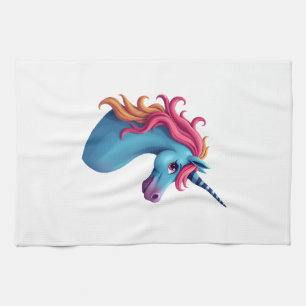 Einhorn Buntes Tie-Dye Einhorn Pferd T-Shirt, Sm Geschirrtuch