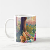 Einhorn-Burg-Landschaft-Tasse | Märchen-Magie Kaffeetasse (Links)