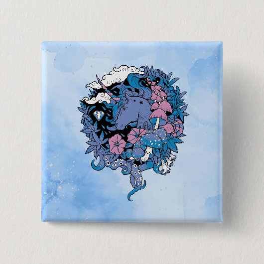 Einhorn Button (Vorderseite)