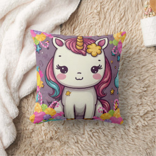 Einhorn Candy Print Kissen