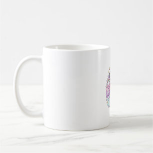 Einhorn Caticorn Chaos Süß Pastell Produkt Grafik Kaffeetasse