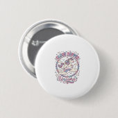 Einhorn Cloud Hopper Einhorn Spielerei Süßes Gesch Button (Vorne & Hinten)