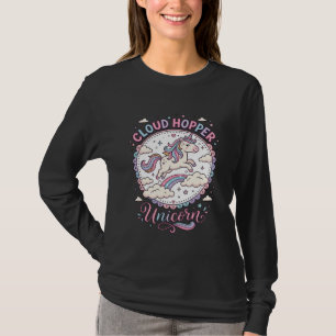 Einhorn Cloud Hopper Einhorn Spielerei Süßes Gesch T-Shirt