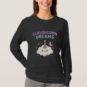Einhorn Cloudicorn Träume Trendiges Grafik T-Shirt