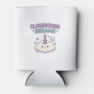 Einhorn Cloudicorn Träume Trendiges Grafik T-Shirt Dosenkühler