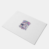 Einhorn Coding Einhorn Debug Squad Charmanter Mark Fußmatte (Schrägansicht)