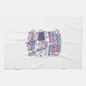 Einhorn Coding Einhorn Debug Squad Charmanter Mark Geschirrtuch (Horizontal)