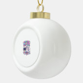 Einhorn Coding Einhorn Debug Squad Charmanter Mark Keramik Kugel-Ornament (Rechts)