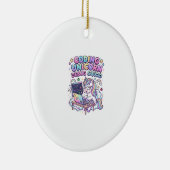 Einhorn Coding Einhorn Debug Squad Charmanter Mark Keramik Ornament (Rechts)