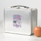 Einhorn Coding Einhorn Debug Squad Charmanter Mark Metall Brotdose (Beispiel)
