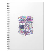 Einhorn Coding Einhorn Debug Squad Charmanter Mark Notizblock (Vorderseite)