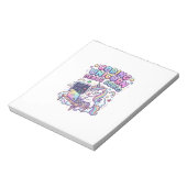 Einhorn Coding Einhorn Debug Squad Charmanter Mark Notizblock (Rotiert)