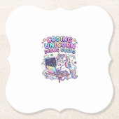Einhorn Coding Einhorn Debug Squad Charmanter Mark Untersetzer (Vorderseite)