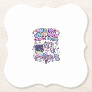 Einhorn Coding Einhorn Debug Squad Charmanter Mark Untersetzer