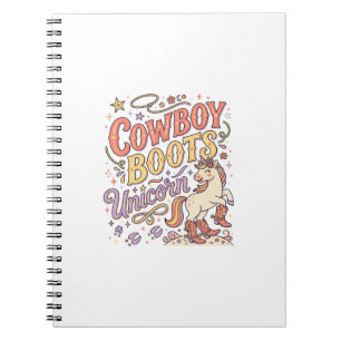 Einhorn Cowboy Stiefel Einhorn Whimsical Zazzle De Notizblock