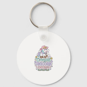 Einhorn Cowgirl Einhorn Energie Süß Pastell Produk Schlüsselanhänger
