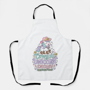 Einhorn Cowgirl Einhorn Energie Süß Pastell Produk Schürze