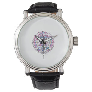 Einhorn-Crew lustiger Print-on-Demand-Design_1 Armbanduhr