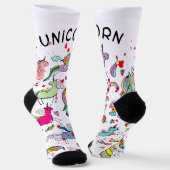 Einhorn-Crew-Socken Socken (Gewinkelt)