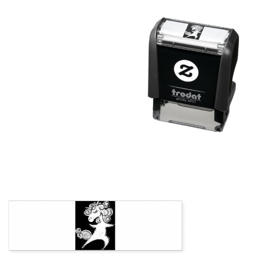 Einhorn Customize it Permastempel (Beispiel)
