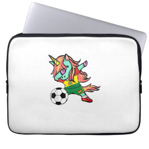 Einhorn Dab Bolivien Fußballtrikot Bolivianischer  Laptopschutzhülle