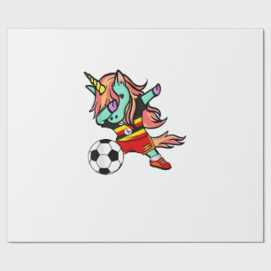 Einhorn Dab Uganda Fußballtrikot Ugandisches Fußba Geschenkpapier
