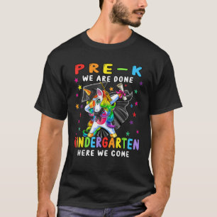 Einhorn Dabbing Pre K Wir sind Kindergarten ihr ge T-Shirt