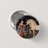 Einhorn-Dame Button (Vorne & Hinten)