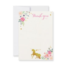 Einhorn danken Ihnen Anmerkungs-Karte