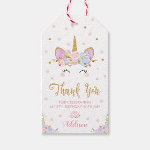 Einhorn danken Ihnen Geschenkanhänger