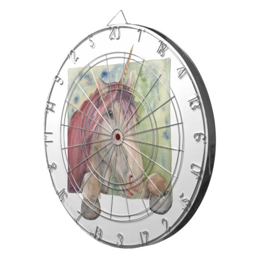 Einhorn Dartscheibe (Vorderseite rechts)